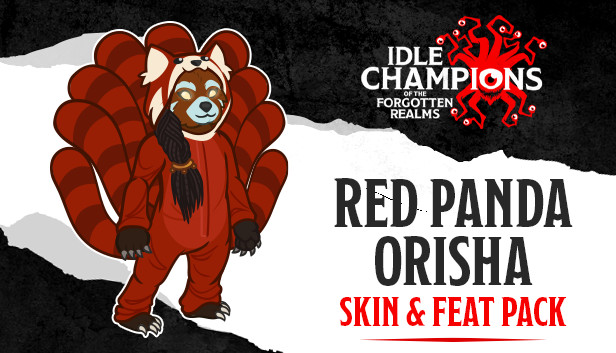 Idle Champions - Red Panda Orisha Skin & Feat Pack