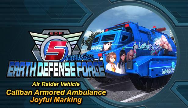 EARTH DEFENSE FORCE 5 - Air Raider Vehicle Caliban Armored Ambulance Joyful Marking
