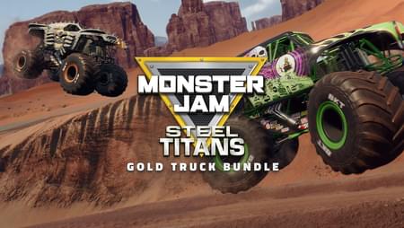 Monster Jam Steel Titans - Gold Truck Bundle