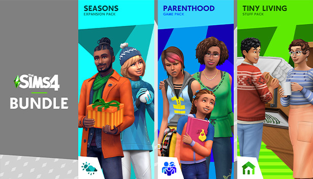 The Sims 4 Starter Bundle — Seasons, Parenthood, Tiny Living Stuff